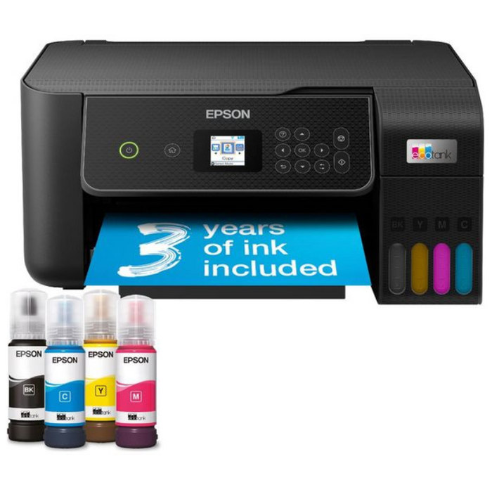 Epson EcoTank ET-2870 All-in-One Wireless Inkjet Printer – Cartridge-Free, WiFi, 3-in-1 Home Printer