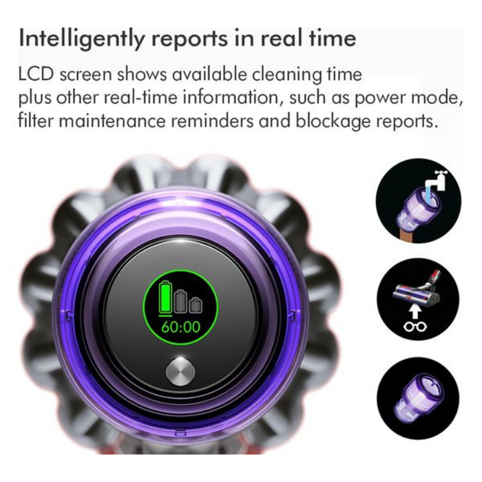Dyson V11 Advance Cordless Stick Vacuum Cleaner - Nickel and Purple