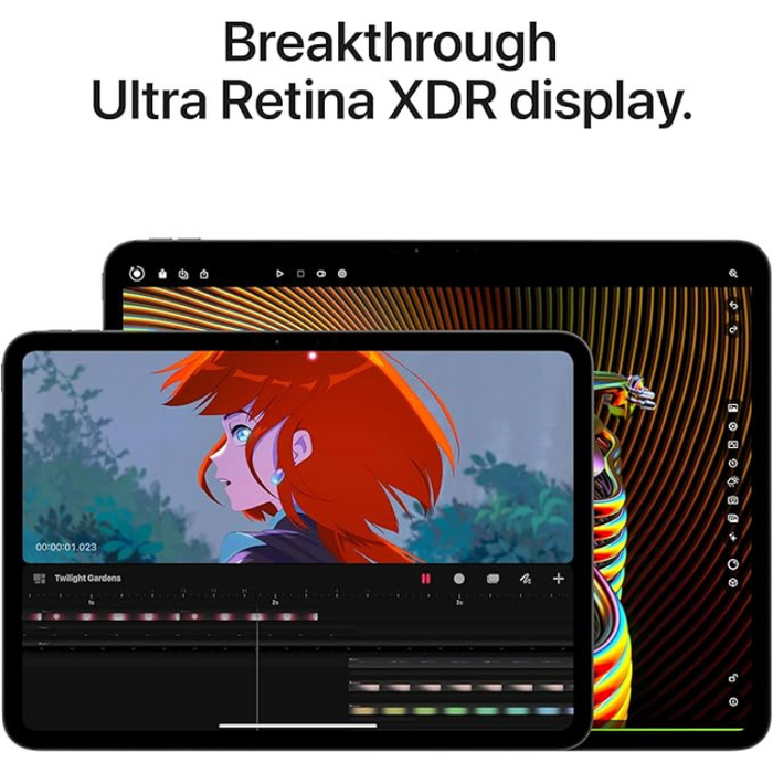 Apple iPad Pro 11-inch M4 2024 Space Black Ultra Retina XDR Display 256GB Wi-Fi 6E All-Day Battery Face ID 12MP Front and Back Cameras with LiDAR Scanner