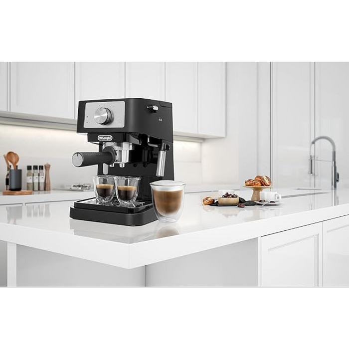 De'Longhi Stilosa EC260BK Traditional Pump Espresso Coffee Machine with Milk Frother Black