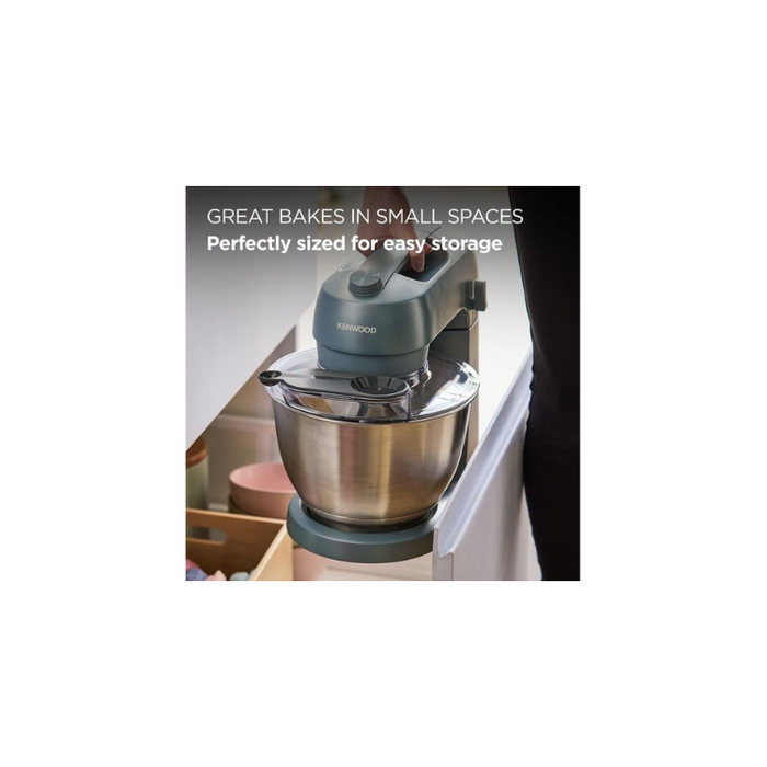 Kenwood Go Stand Mixer KZM35.000GY – 800W, 4L Stainless Steel Bowl, 6 Speeds + Pulse, Storm Blue