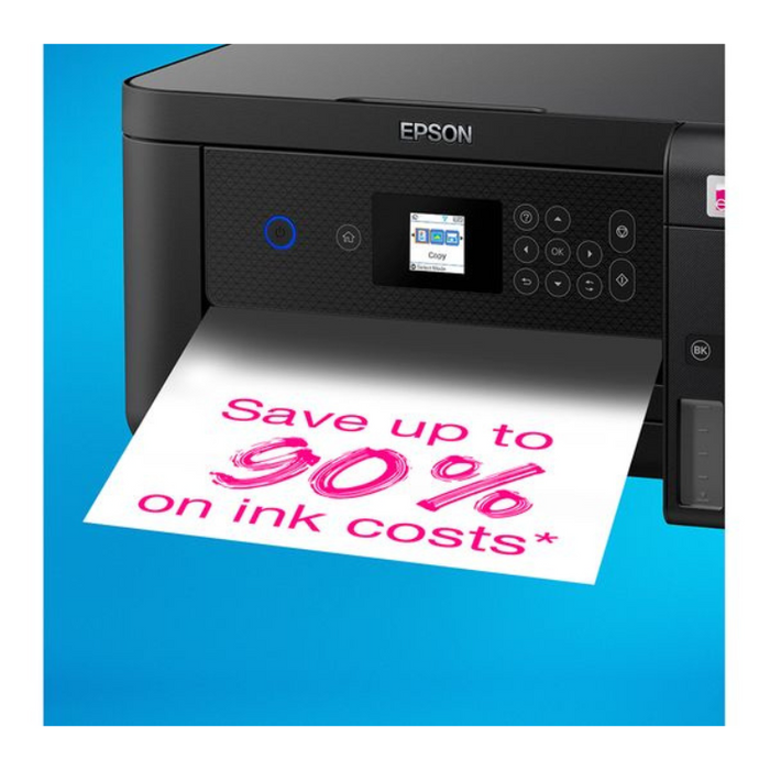 Epson EcoTank ET-2850 All-in-One Wireless Inkjet Printer Cartridge-Free Colour & Mono Printing WiFi & Apple AirPrint Automatic 2-Sided Printing Up to 14,000 Pages Black / 6,000 Pages Colour