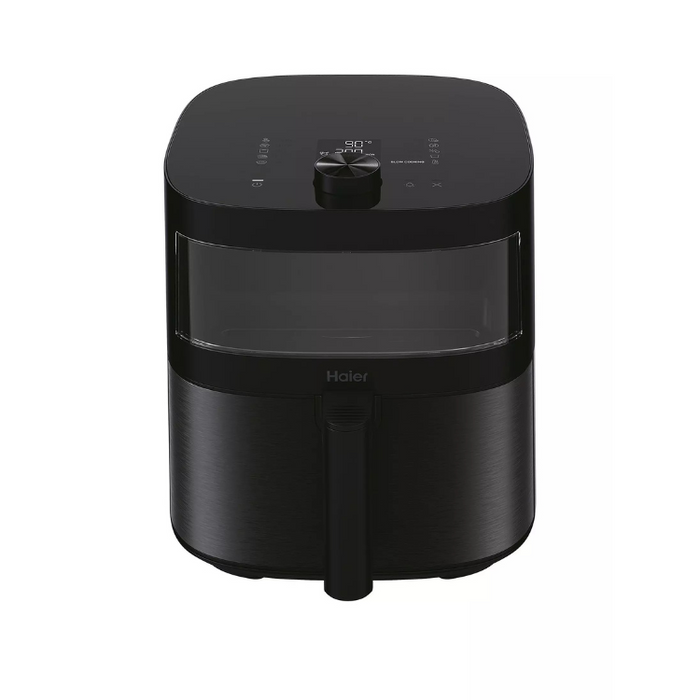 Haier Series 5 HAF5TW 7L 9-in-1 Digital Air Fryer with Accessories, LED Glass Window & Large Capacity – Black