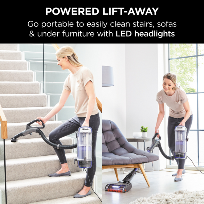 Shark NZ850UK Anti Hair Wrap Upright Vacuum Cleaner with Powered Lift- Away - Purple