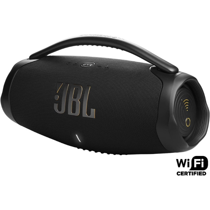 JBL Boombox 3 Wi-Fi &amp Bluetooth Portable Speaker 24-Hour Battery, Waterproof Dustproof, Black