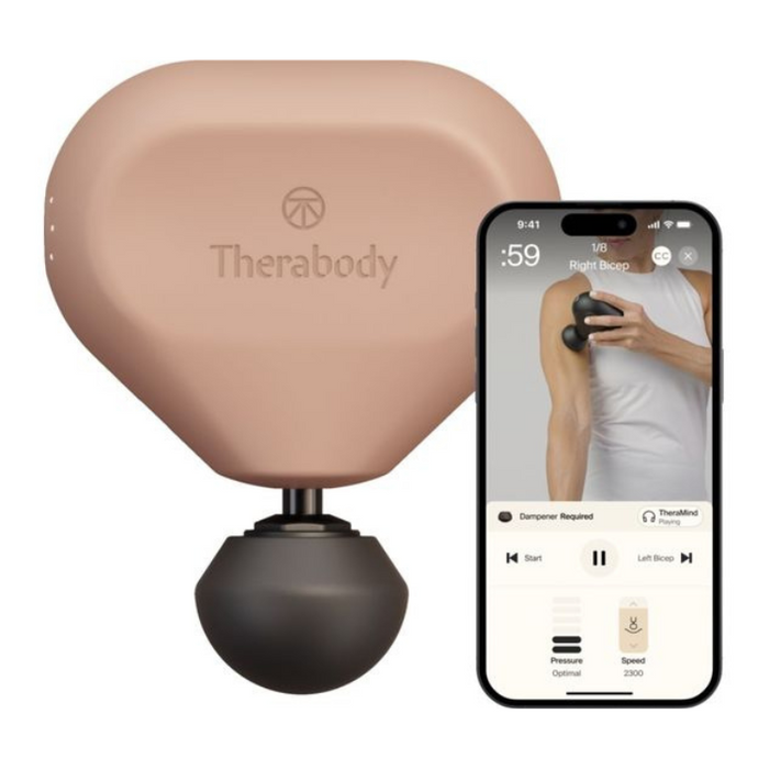 THERABODY Theragun Mini 3.0 Handheld Smart Body Massager - Desert Rose