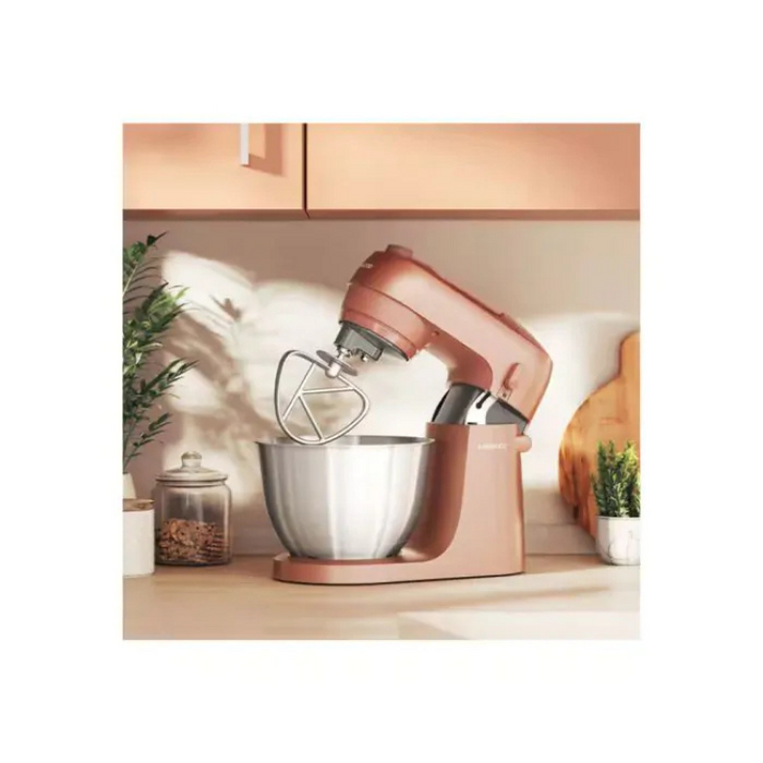 Kenwood KZM35.000RD Go Stand Mixer – 4L Stainless Steel Bowl, 800W, 6 Speeds + Pulse, Clay Red