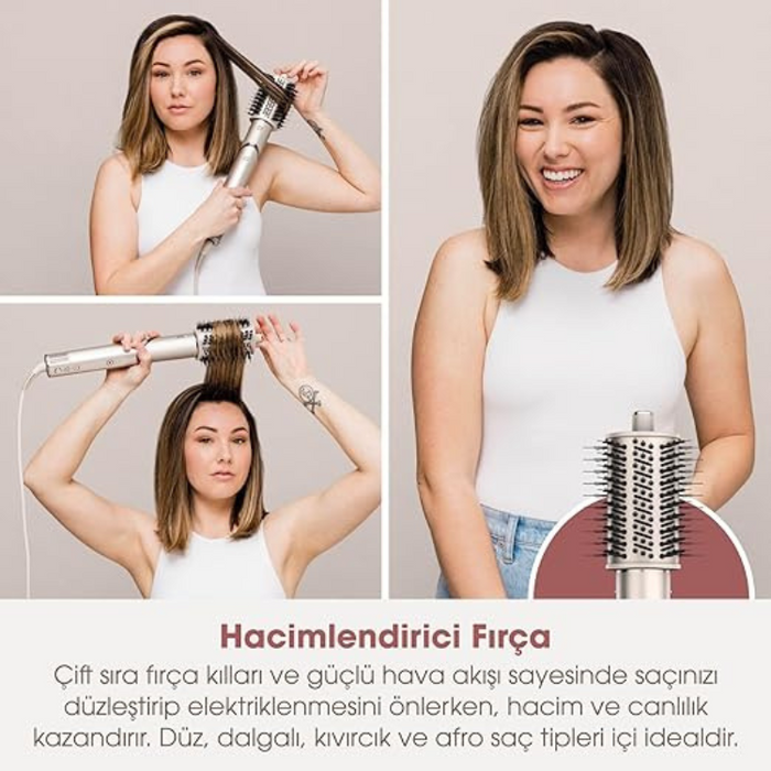 Shark FlexStyle 5-in-1 Air Styler and Hair Dryer Storage Case Gift for Men/Women Champagne - HD440SLEU