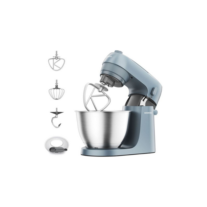 Kenwood Go Stand Mixer KZM35.000GY – 800W, 4L Stainless Steel Bowl, 6 Speeds + Pulse, Storm Blue