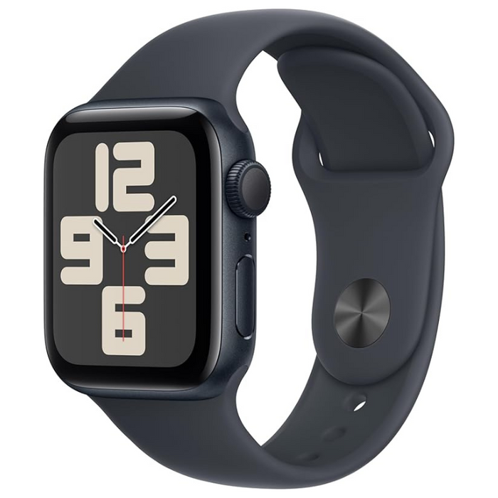 Apple Watch SE (2nd Gen) GPS, 40mm – Midnight Aluminum Case with Midnight Sport Band (S/M), Fitness & Sleep Tracker, Crash Detection, Heart Rate Monitor