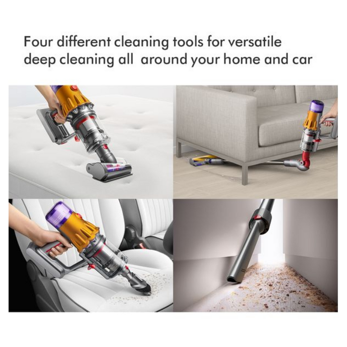 DYSON V12 Detect Slim Absolute Cordless Vacuum Cleaner - Nickel & Yellow