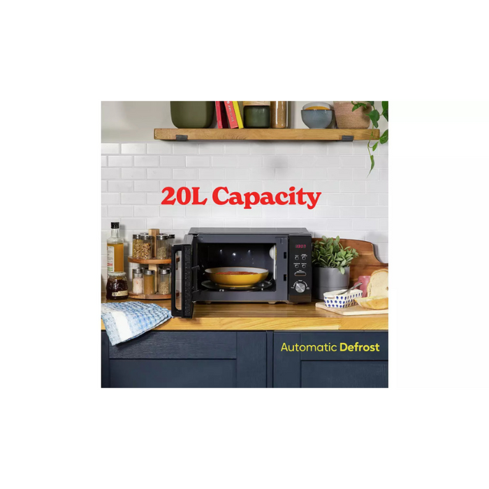 Russell Hobbs 800W Standard Microwave RHM2076B - Black
