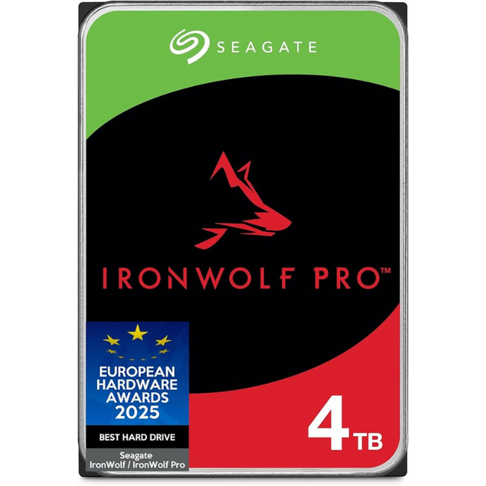 Seagate IronWolf Pro 4TB Internal NAS Hard Drive 3.5 Inch SATA 6Gbps 7200RPM 256MB Cache for RAID and NAS Servers