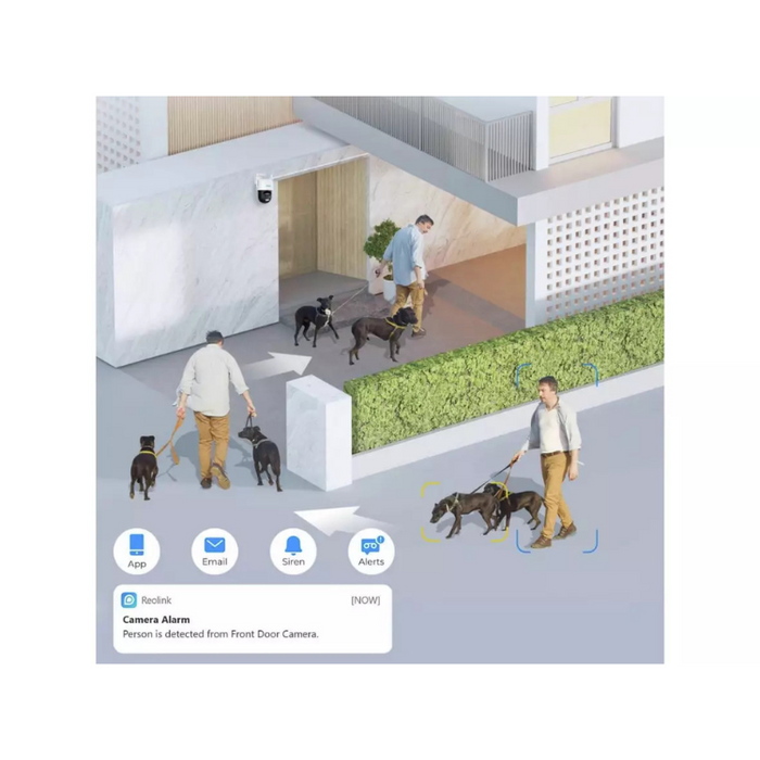 Reolink TrackMix-P 4K PTZ Dual-Lens PoE Security Camera – 6X Hybrid Zoom, Auto Tracking, Color Night Vision, 2-Way Audio
