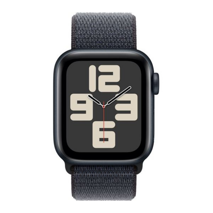 Apple Watch SE (2nd Gen) GPS 40mm – Midnight Aluminium Case with Ink Sport Loop, Retina OLED Display, Fitness & Sleep Tracking, Heart Rate Monitor, Crash Detection, Water Resistant, watchOS 11