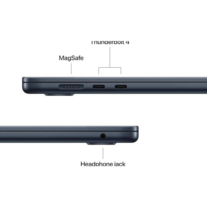 Apple 2025 MacBook Air 15-inch Laptop with M4 Chip – 16GB Unified Memory, Liquid Retina Display, Touch ID – Midnight