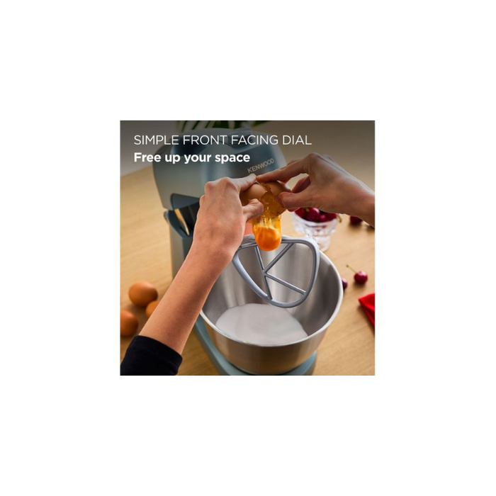 Kenwood Go Stand Mixer KZM35.000GY – 800W, 4L Stainless Steel Bowl, 6 Speeds + Pulse, Storm Blue