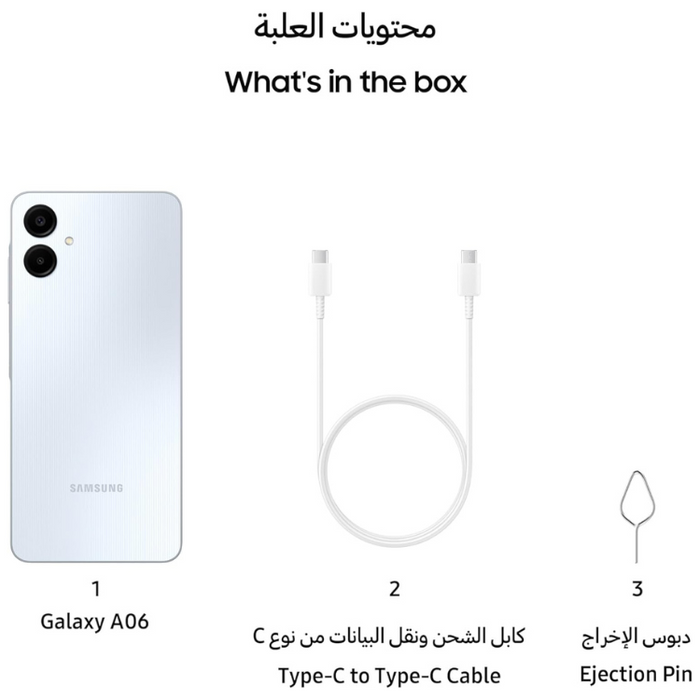 Samsung Galaxy A06 4GB RAM 128GB Storage Dual SIM 6.7 Inch HD Plus Display 50MP Camera 5000mAh Battery Android 14