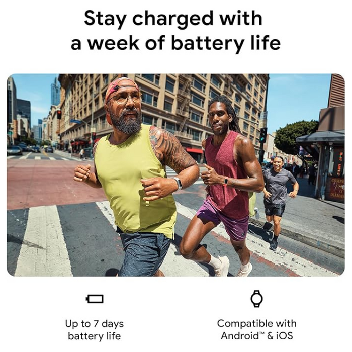 Google Fitbit Charge 6 Activity Tracker 7-Day Battery, Built-in GPS, Google Wallet & Maps - Obsidian