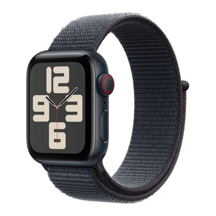 Apple Watch SE (2nd Gen) GPS 40mm – Midnight Aluminium Case with Ink Sport Loop, Retina OLED Display, Fitness & Sleep Tracking, Heart Rate Monitor, Crash Detection, Water Resistant, watchOS 11