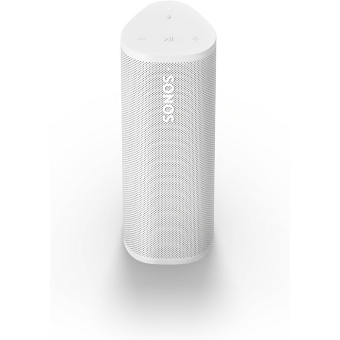 Sonos Roam 2 Portable Waterproof Wireless Smart Speaker with Bluetooth, WiFi, Alexa & Voice Control, 10-Hour Battery, Automatic Trueplay – White