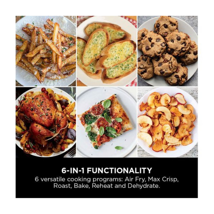 Ninja Double Stack XL 9.5L Air Fryer with 2 Drawers & 6 Functions – Grey (SL400UK)