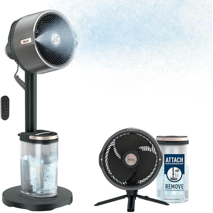 Shark FlexBreeze Pro Mist Cordless Indoor & Outdoor Fan with Outdoor Misting System - FA300UK