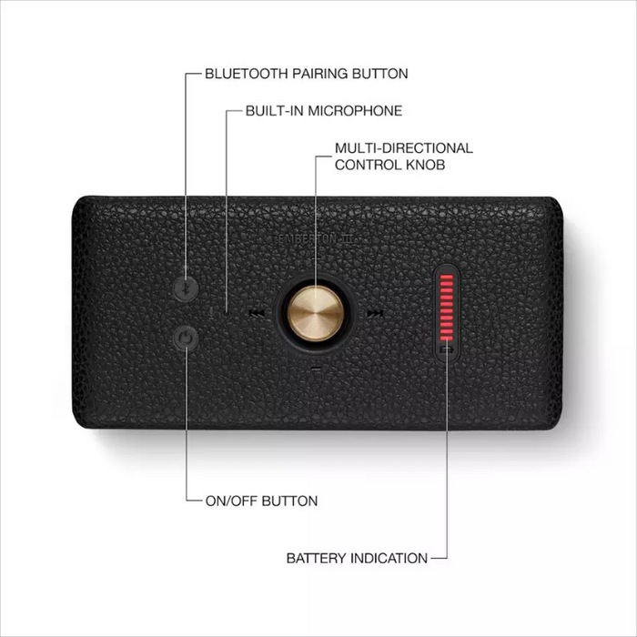 Marshall Emberton III Wireless Bluetooth Speaker – Black