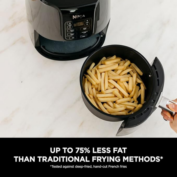 Ninja Air Fryer 3.8L 4-in-1 Uses No Oil Air Fry AF100UK - Grey & Black