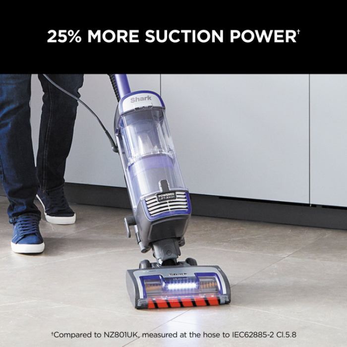 Shark NZ850UK Anti Hair Wrap Upright Vacuum Cleaner with Powered Lift- Away - Purple