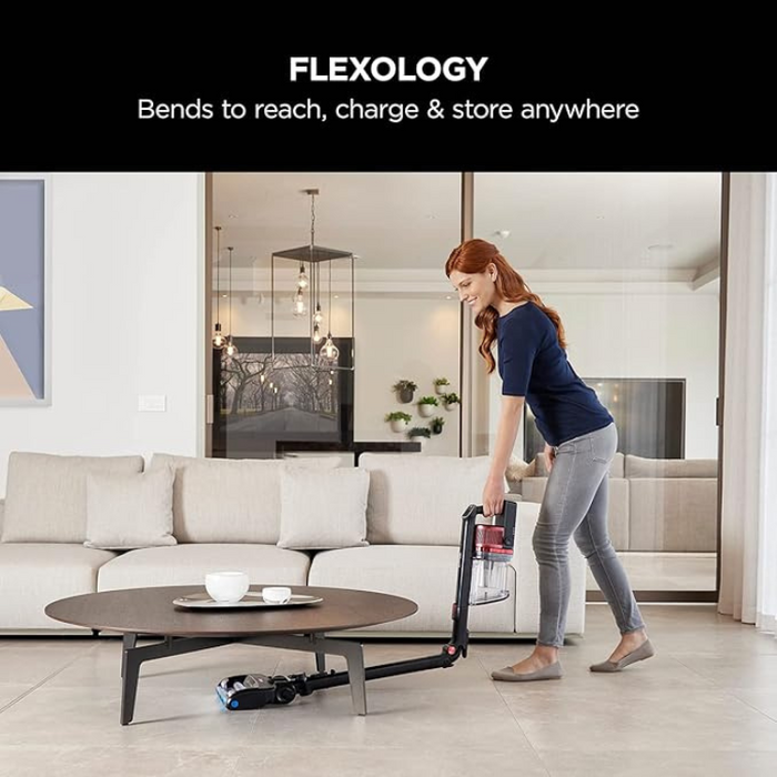 Shark IZ300UKT Cordless Stick Vacuum Cleaner with Anti Hair Wrap DuoClean Flexible Wand and Pet Tool Black and Red