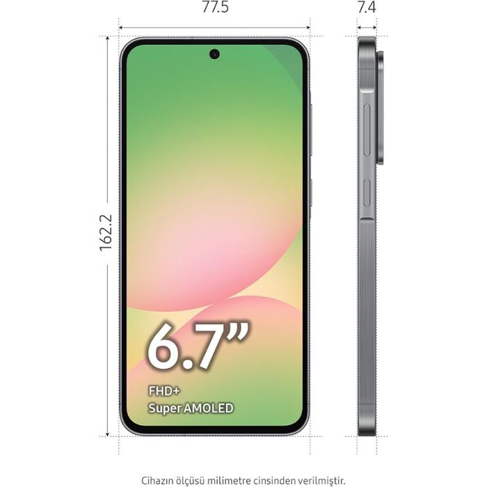Samsung Galaxy A56 5G Smartphone 256GB Storage 8GB RAM 6.7 Inch Super AMOLED Display Long Battery Life Anthracite
