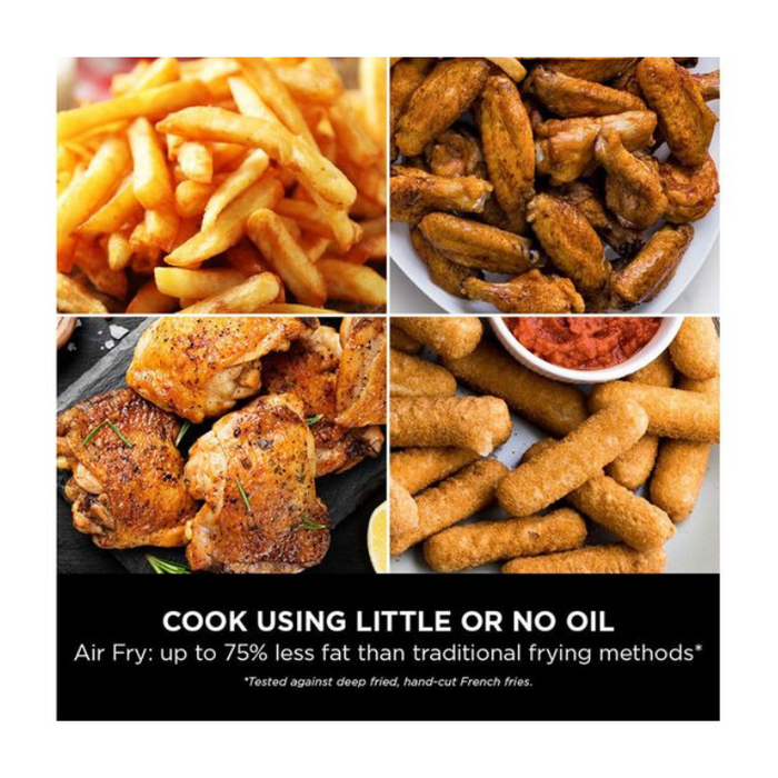 Ninja Double Stack XL 9.5L Air Fryer with 2 Drawers & 6 Functions – Grey (SL400UK)