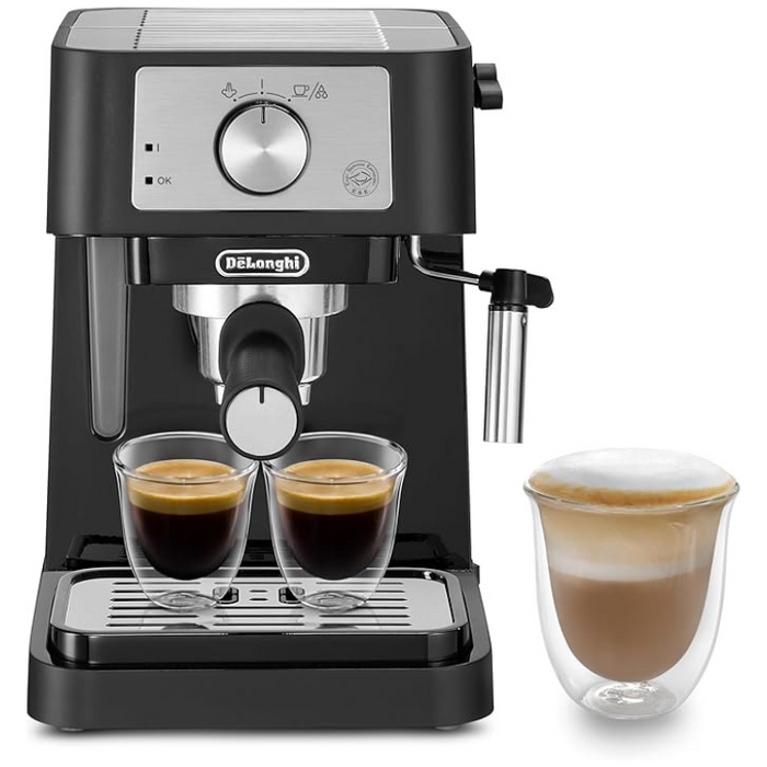 De'Longhi Stilosa EC260BK Traditional Pump Espresso Coffee Machine with Milk Frother Black