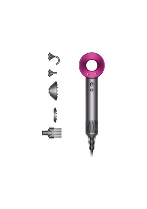 Dyson Supersonic Hair Dryer HD08 with 5 Attachments -  Fuchsia/Iron