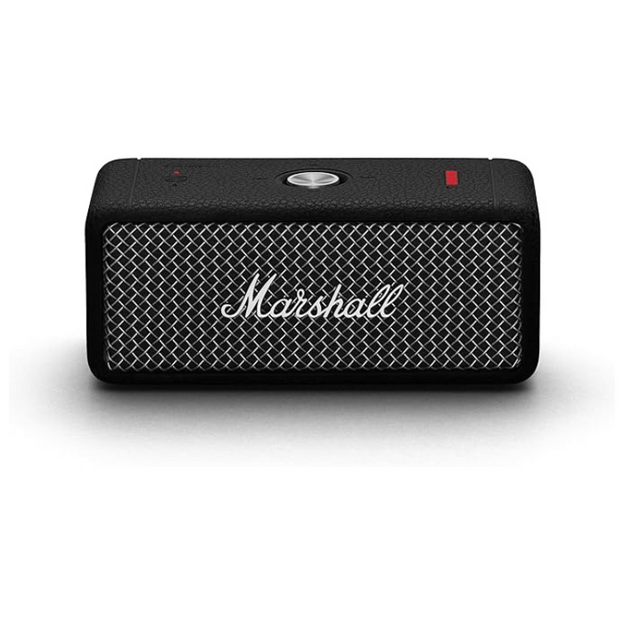 Marshall Emberton II Portable Bluetooth Speaker – Wireless, IP67 Dust & Water Resistant, 30+ Hours Playtime, Quick Charge, Black & Steel
