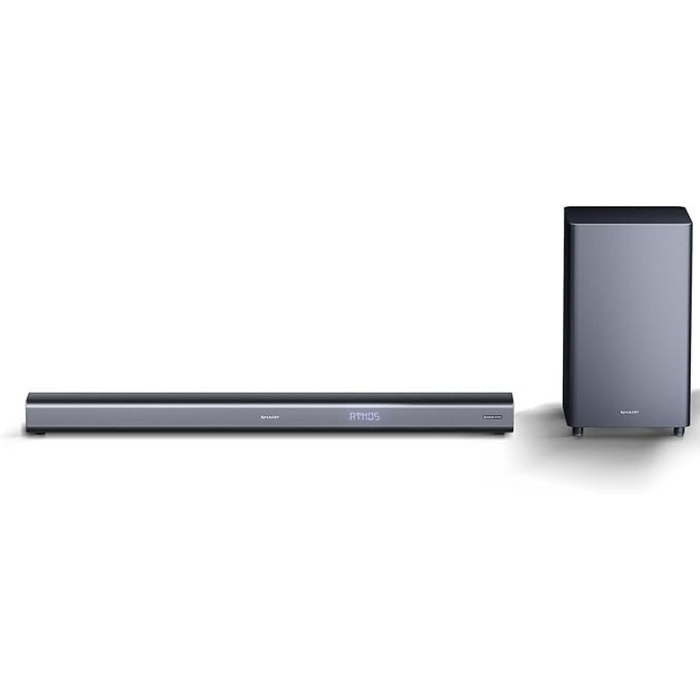 Sharp HT-SBW460 3.1 Dolby Atmos Soundbar with Wireless Subwoofer 440W Home Theater Audio System with Bluetooth, HDMI ARC, 4K Pass-Through & Surround Sound – Black