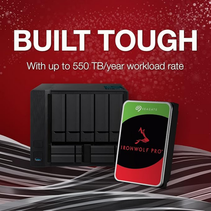 Seagate IronWolf Pro 4TB Internal NAS Hard Drive 3.5 Inch SATA 6Gbps 7200RPM 256MB Cache for RAID and NAS Servers