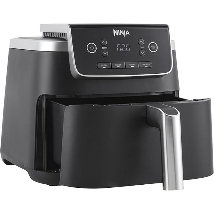 Ninja Air Fryer PRO AF140UK – 4.7L Single Drawer, Digital Controls, 4 Cooking Functions, Black
