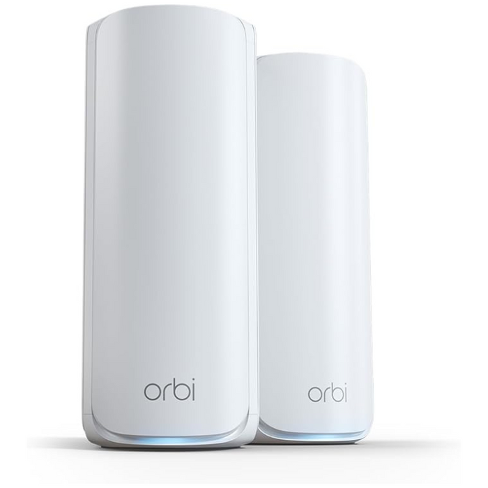 NETGEAR Orbi 770 Series Tri-Band WiFi 7 Mesh System (RBE772) – Router + 1 Satellite, Up to 11Gbps, 5,500 sq.ft. Coverage, 100 Devices, 2.5Gbps Internet Port