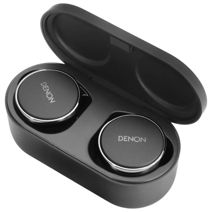 Denon PerL True Wireless Earbuds 24-Hr Battery Life Active Noise Cancelling -  Black