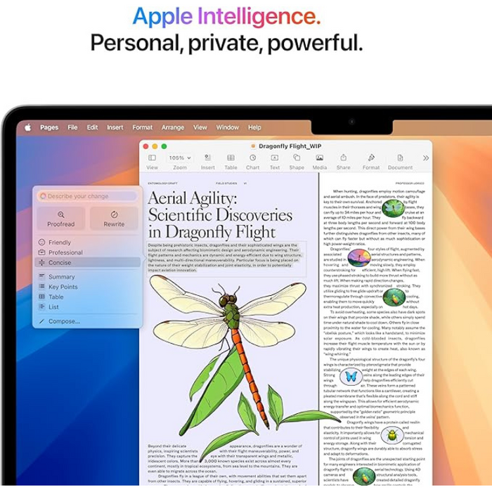 Apple 2025 MacBook Air 13-inch Laptop with M4 chip Built for Apple Intelligence 16GB, 256GB - Silver