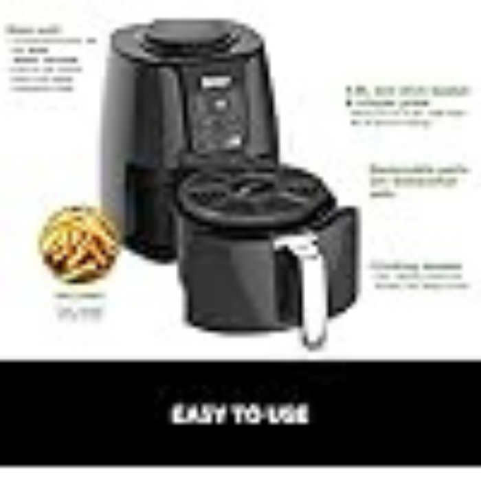 Ninja AF100UK 3.8L Air Fryer – 4-in-1 (Air Fry, Roast, Reheat, Dehydrate), Energy-Saving, Dishwasher-Safe Basket – Grey & Black