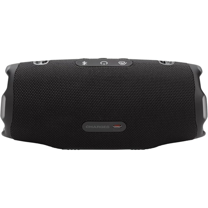 JBL Charge 6 Portable Bluetooth Speaker 28H Playtime, IP68 Waterproof, AI Sound Boost, Powerbank, Auracast – Black