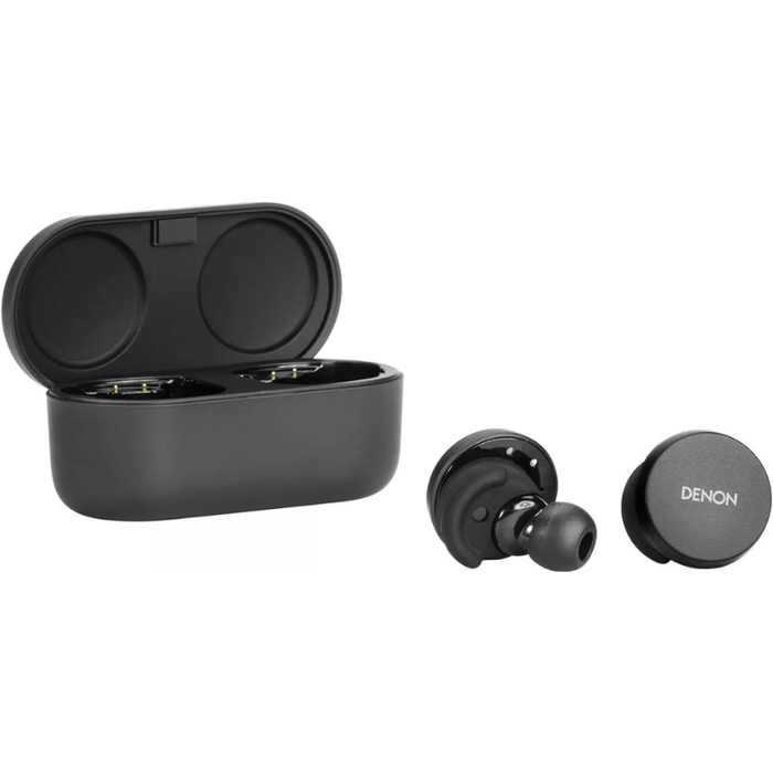 Denon PerL True Wireless Earbuds 24-Hr Battery Life Active Noise Cancelling -  Black