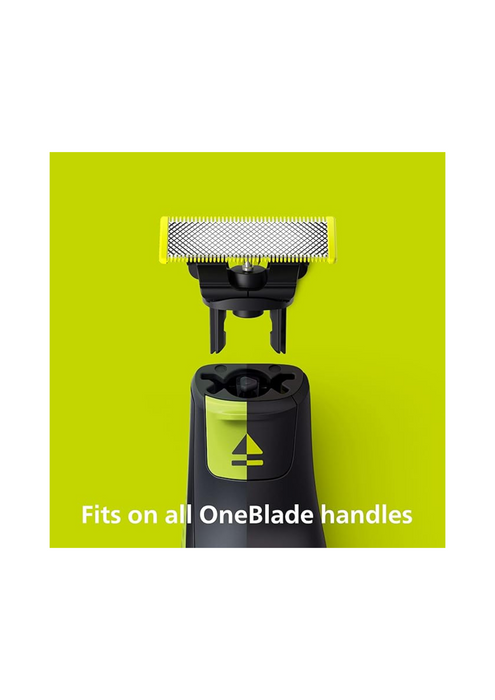 Philips OneBlade 2 Stainless Steel Replacement Blades Compatible with all OneBlade Beard Trimmers - QP220/50